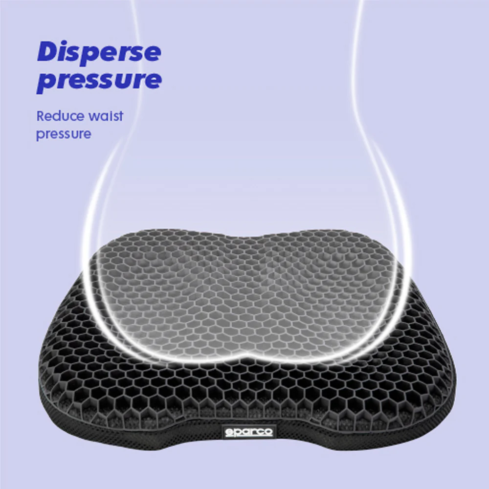 Cojin de Asiento Ergonomico Gel Memory Foam Sparco Sps465bk - Imagen 3