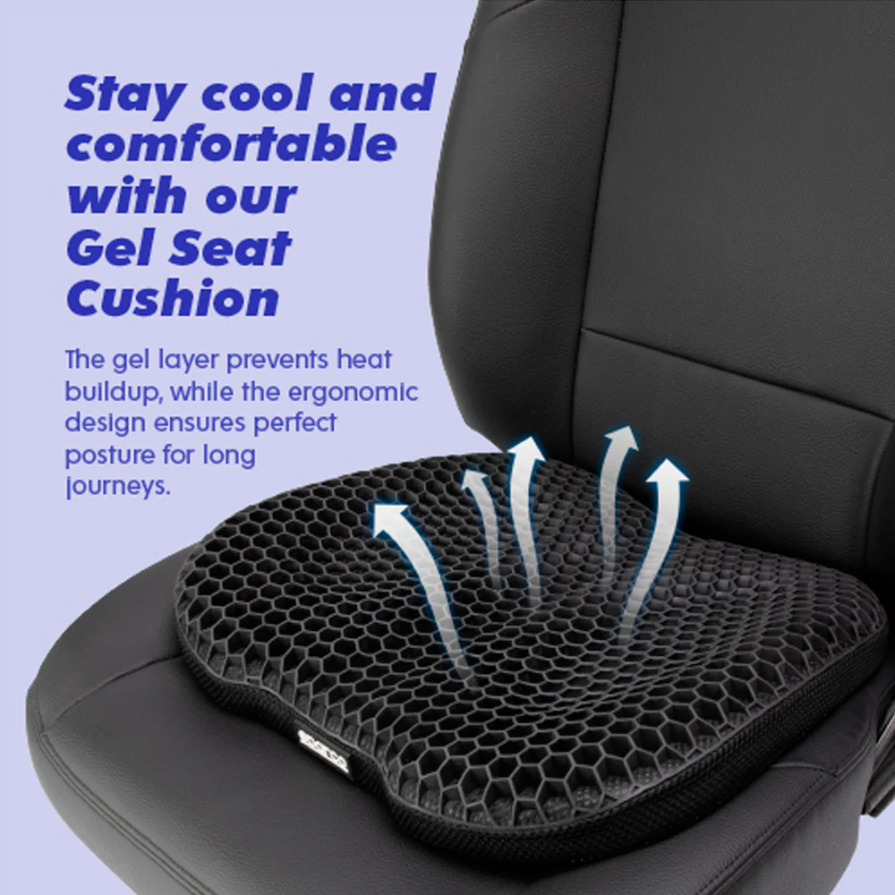 Cojin de Asiento Ergonomico Gel Memory Foam Sparco Sps465bk - Imagen 5